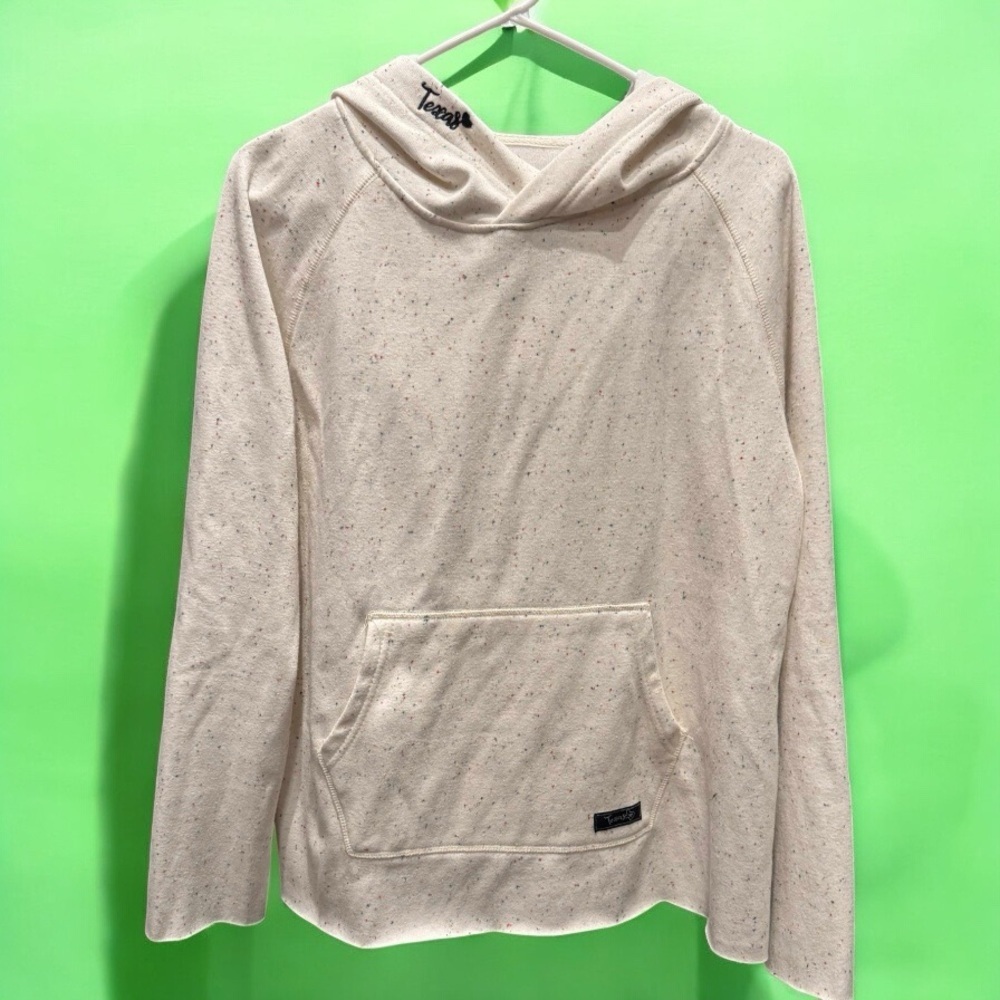 State of mine Texas Y2K Cream Hoodie Front Pocket MEDIUM